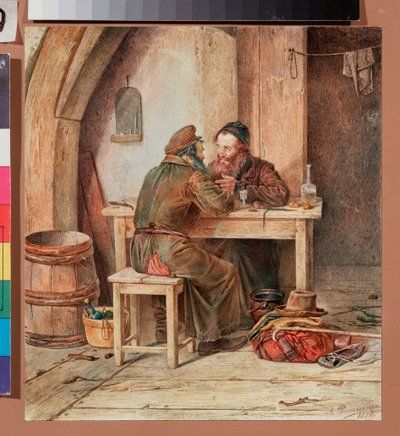 Dans une taverne - Alexander Antonovich Rizzoni