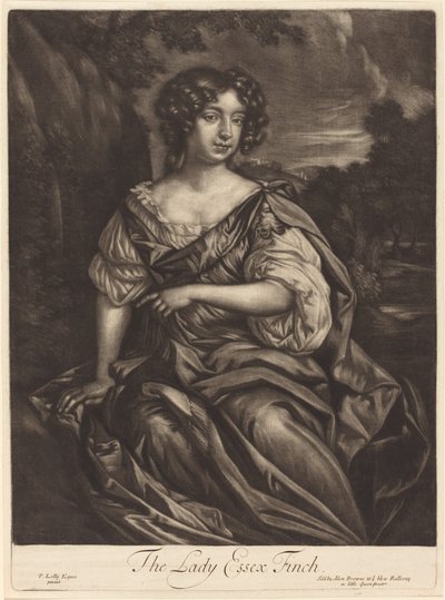 La dame Essex Finch - Alexander Browne after Sir Peter Lely
