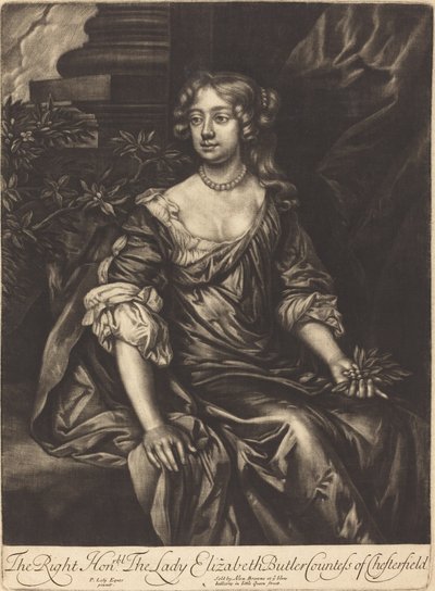 La très honorable Lady Elizabeth Butler, comtesse de Chesterfield - Alexander Browne after Sir Peter Lely