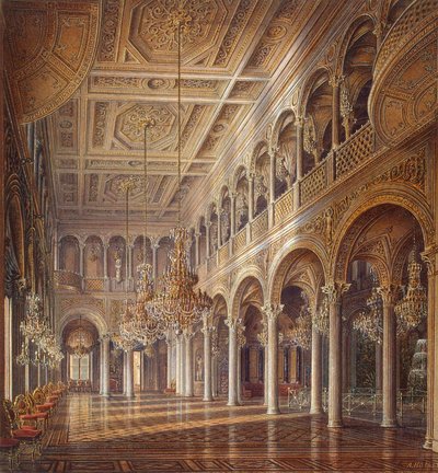 Intérieurs du Petit Ermitage, La Salle du Pavillon - Alexander Chrisophorovich Kolb