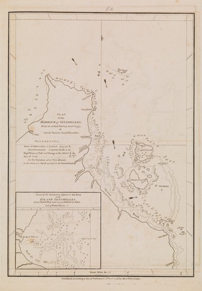 Plan du port des Seychelles - Alexander Dalrymple