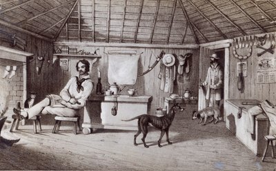 La Première Maison du Squatter, c.1847 - Alexander Denistoun Lang