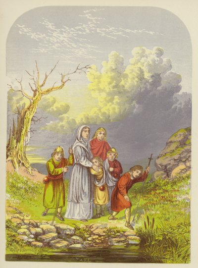 Christiana et ses enfants arrivent au Bourbier du Découragement - Alexander Francis Lydon