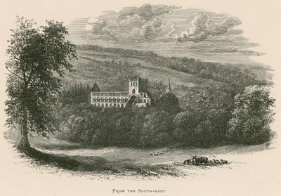 Abbaye de Jedburgh, vue du sud-est - Alexander Francis Lydon