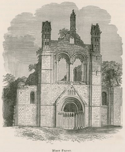 Abbaye de Kirkstall, façade ouest - Alexander Francis Lydon