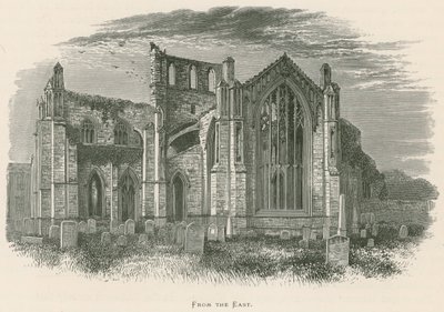 Abbaye de Melrose, vue de l