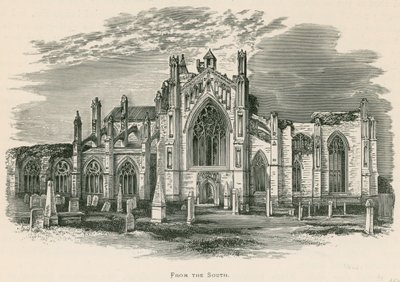 Abbaye de Melrose, depuis le sud - Alexander Francis Lydon