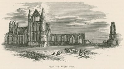 Abbaye de Whitby, vue du nord-ouest - Alexander Francis Lydon