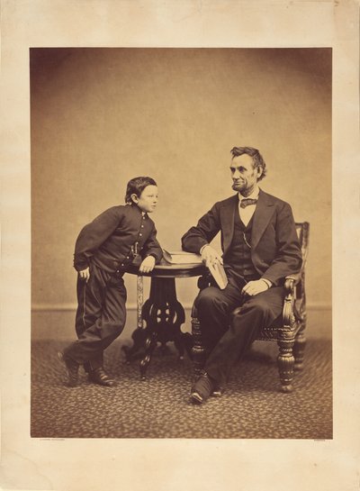 [Abraham Lincoln et son fils Thomas (Tad)] - Alexander Gardner