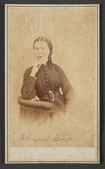 Carte-de-visite portrait de Margaret Alsop - Alexander Gardner