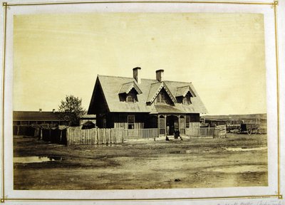 Maison du colonel Bullock, commerçant indien, Fort Laramie, 1868 - Alexander Gardner