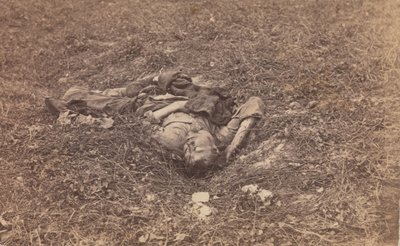 Soldat confédéré [sur le champ de bataille à Antietam], septembre 1862 - Alexander Gardner