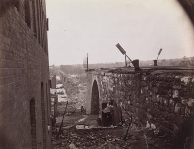 Ruines du pont ferroviaire de Richmond & Petersburg, Richmond, Virginie, vers 1865 - Alexander Gardner