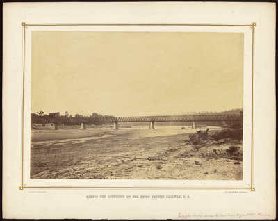 [Pont Turnpike sur la rivière Kaw près de Wyandotte, Kansas] - Alexander Gardner
