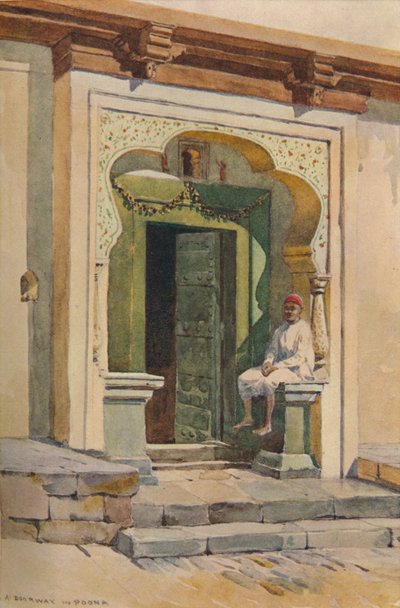 Une porte, Poona, vers 1880-1905 - Alexander Henry Hallam Murray