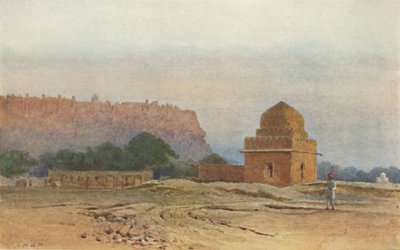 Fort de Gwalior avant le lever du soleil, vers 1880, 1905 - Alexander Henry Hallam Murray