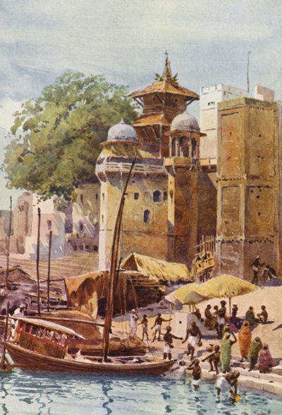 Les ghats de baignade, Bénarès - Alexander Henry Hallam Murray