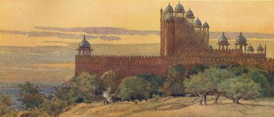 La mosquée et la porte de la victoire, Fatehpur Sikri, vers 1880 - Alexander Henry Hallam Murray