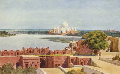 Le Taj depuis le Fort, Agra - Alexander Henry Hallam Murray