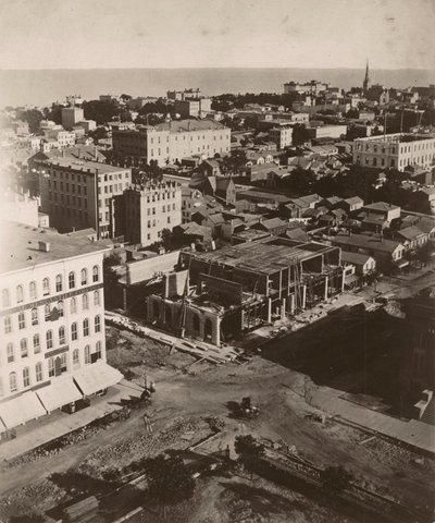 Vue est-sud-est depuis la coupole du palais de justice à Chicago - Alexander Hesler