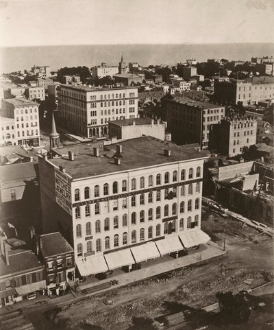 Vue est-sud-est depuis la coupole du palais de justice à Chicago - Alexander Hesler