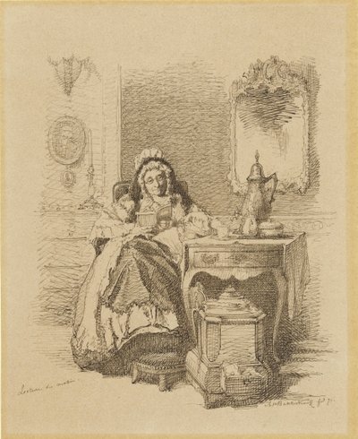 Vieille dame lisant - Alexander Hugo Bakker Korff