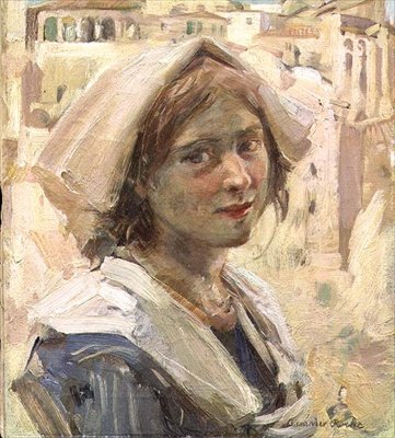 Jeune fille paysanne italienne - Alexander Ignatius Roche