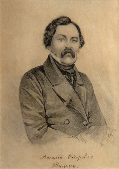 Portrait du peintre Vasily Fyodorovich Georg Wilhelm Timm 1820-1895 - Alexander Ignatyevich Lebedev