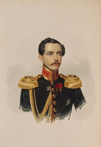 Portrait de Mikhaïl Vassilievitch Pachkov 1802-1863, 1838 - Alexander Ivanovich Klünder