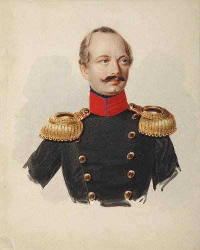 Portrait de Nikolay Fyodorovich Plautin 1794-1866, 1839-1843 - Alexander Ivanovich Klünder