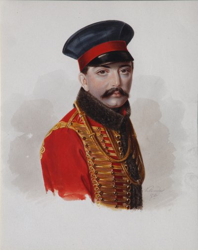 Portrait du prince Alexandre Fiodorovitch Galitzine-Prozorovsky 1810-1898, 1840 - Alexander Ivanovich Klünder