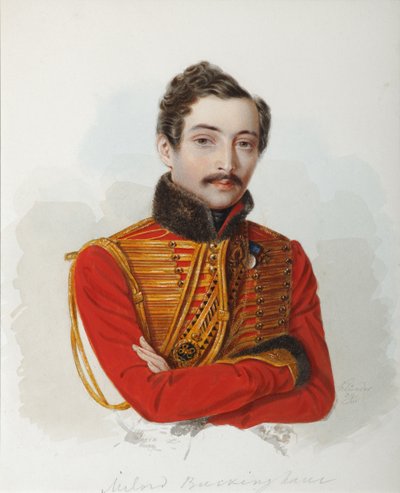 Portrait de Vladimir Dmitrievich Bakaev, 1839 - Alexander Ivanovich Klünder
