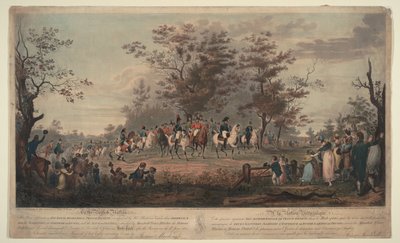 Le prince régent, Guillaume III de Prusse, Alexandre Ier, le général Blücher et l