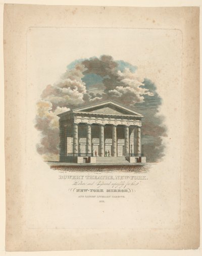 Théâtre Bowery, New York, NY - Alexander Jackson Davis