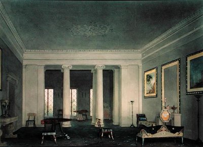 Double salon de style néo-grec, vers 1845 - Alexander Jackson Davis