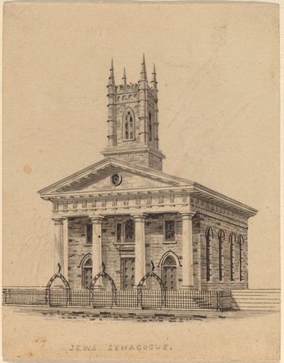 Synagogue juive, N.Y. - Alexander Jackson Davis
