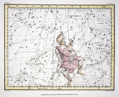 Les Constellations (Planche IV) Auriga, Camelopaardalis, Telescopium Herschelli, de 