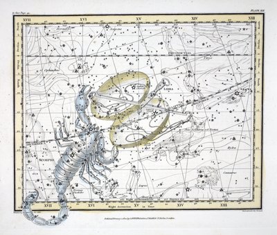 Les constellations (Planche XIX) Balance et Scorpion, de 