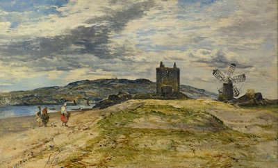 Château de Broughty, vers 1860 - Alexander Jnr. Fraser