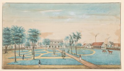 Vue de la plantation de sucre Catharina Sophia - Alexander Ludwich Brockmann