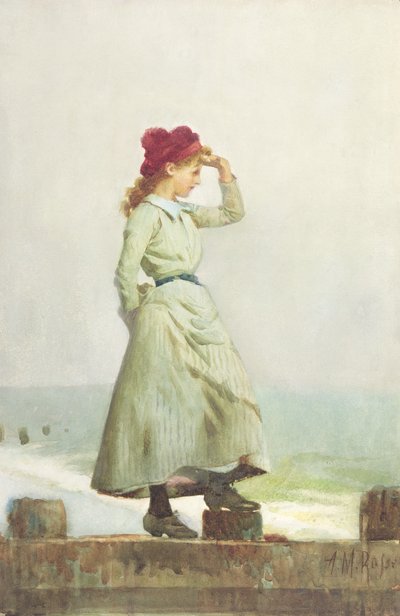 Jeune fille sur le muret - Alexander M. Rossi