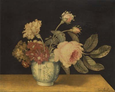 Fleurs dans un pot de Delft - Alexander Marshal