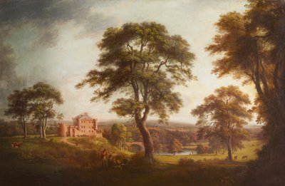 Château de Dalhousie (huile sur toile) - Alexander Nasmyth