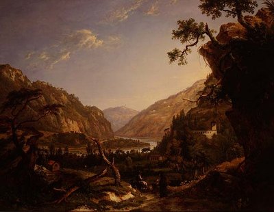 Paysage de rivière rocheuse au Tyrol - Alexander Nasmyth