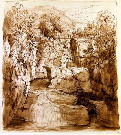 Les chutes de Bracklinn, Perthshire, vers 1810 - Alexander Nasmyth
