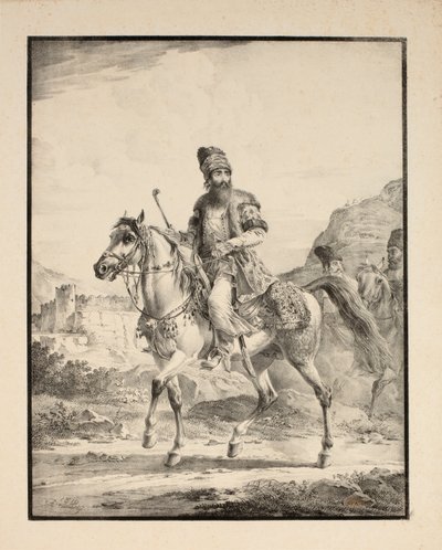 Persan à cheval, 1820 - Alexander Orlowski