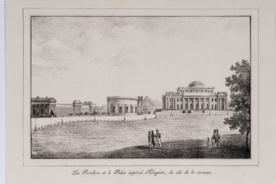Le Palais Yelagin à Saint-Pétersbourg, Série Vues de Saint-Pétersbourg, années 1820 - Alexander Pluchart