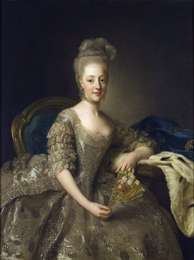 Portrait de Hedwige-Elisabeth-Charlotte de Schleswig-Holstein-Gottorp - Alexander Roslin