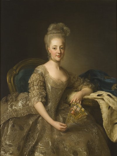 Portrait de Hedwig Elisabeth Charlotte de Holstein-Gottorp 1759-1818, 1774 - Alexander Roslin