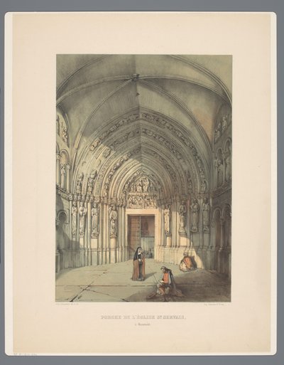 Portail de la basilique Saint-Servais à Maastricht (Anciens Monuments d